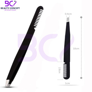 Pinza para Cejas OEM ODM de Acero Inoxidable Ultra Afilada, Punta Inclinada, Ligera, Agarre Extra, Calidad Premium, Nueva y Moderna - Product Image 2