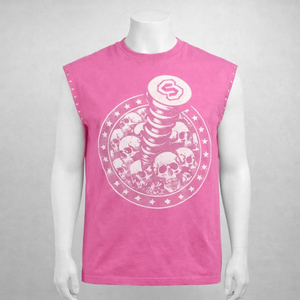 T-shirt sans manches tendance, couleur unie, coupe ample, pour la mode streetwear quotidienne, t-shirts sans manches pour hommes - Product Image 2