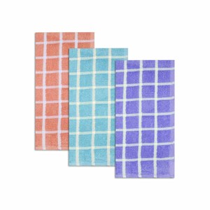 Serviettes de cuisine Terry super absorbantes, motif à carreaux, 100% coton, séchage rapide, écologiques, douces, pour la cuisine - Product Image 6
