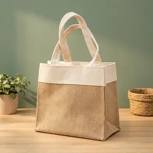 Sac à cordon en jute en gros avec emballage cadeau écologique naturel pour les détaillants, les fournisseurs de mariages et les entreprises d'artisanat - Product Image 1