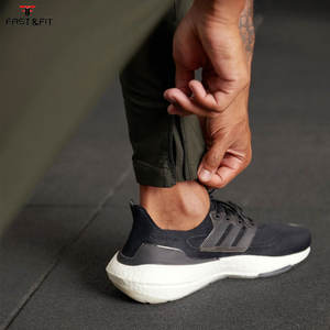 Pantalones Deportivos Casuales de Alta Calidad al por Mayor, Pantalones de Lona con Estampado Flocado, Logotipo Personalizado, 100% Algodón, Pantalones Deportivos para Hombre - Product Image 2