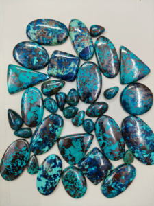 100% calidad Natural Shattukite piedra preciosa Shattuckite cabujón piedra curativa Shattuckite piedra para hacer joyería hecha a mano - Product Image 2