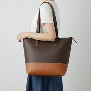 กระเป๋าถือผ้าแคนวาสคุณภาพสูงสำหรับผู้หญิง พร้อมหูหิ้วหนัง  กระเป๋าช้อปปิ้งพกพาสะดวก  และกระเป๋าผ้าแคนวาสปักโลโก้ มีจำหน่ายแล้ว - Product Image 2