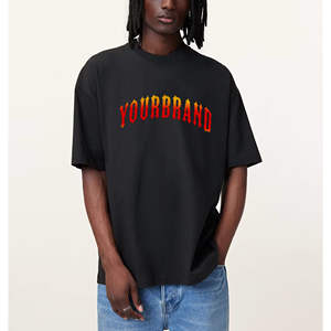 Camisetas para Hombre, Personalizadas con Logotipo Impreso en 3D, Color Negro Sólido, Cómodas y a la Moda - Product Image 1