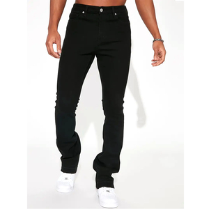 Jeans en denim bleu de haute qualité pour hommes, jeans délavés, pantalons en denim pour hommes, vente en gros, jeans slim personnalisés pour homme - Product Image 1