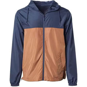 Veste coupe-vent pour homme, col rabattable, boutonnée, personnalisable en gros - Product Image 1