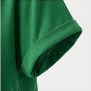 Camiseta Extra Grande para Mujer, Corte Holgado, Impresión DTF, Tela de Algodón, Color Personalizado, Transpirable, Informal, Moda de Verano - Product Image 6