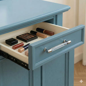 Tiradores Modernos de Aluminio y Acrílico Transparente para Gabinetes, con Diseño Sostenible y Duradero, para Cocina, Baño, Armario y Cajones - Product Image 5