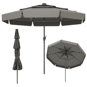 Sombrilla Solar para Patio de 10 Pies con Techo Ventilado de 3 Niveles - Product Image 1