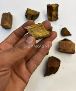 หินไทเกอร์อายดิบธรรมชาติแบบชิ้นใหญ่ – หินคริสตัลไทเกอร์อายสีน้ำตาลทองแบบหยาบขายส่ง - Product Image 2