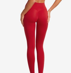 Breathable High Waist Women's Fitness Leggings Stretch <b>Athletic</b> Yoga Pants Custom Wholesale - Product Image 3