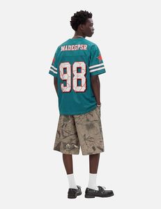 Jersey Shirts for Men Y2k Oversized Graphic Mesh Jersey <b>Tshirts</b> 90s Drop Shoulder V Neck Summer Tee - Product Image 3