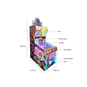 เครื่องเกมแลกตั๋วแฮปปี้สกูปปิ้งสำหรับผู้เล่น 1 คน |   ตู้เกมหยอดเหรียญแบบหมุนได้ 150W 110V/220V พร้อมของรางวัล - Product Image 4