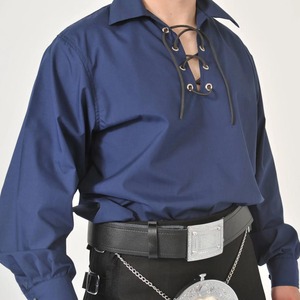 Chemise Kilt Jacobite Écossaise Traditionnelle Personnalisée pour Homme, en Coton, à Manches Longues, Style Rétro, à Lacets, pour Costume, Vente en Gros - Product Image 6