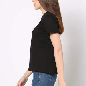 Camisetas Casuales de Verano para Mujer, Diseño con Bolsillo, Transpirables, 100% Algodón, Hombros Caídos, Estilo Holgado, Venta al Por Mayor Disponible - Product Image 2