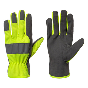 Gants de travail en cuir de haute qualité, durables, pour le jardinage, en coton et cuir, gants de qualité supérieure à vendre - Product Image 2