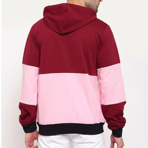 เสื้อฮู้ดบุขนแกะผู้ชาย ทรงปกติ สีสันตัดกัน ผ้าฝ้ายลำลอง สวมใส่ได้ในฤดูใบไม้ร่วง มีกระเป๋า - Product Image 3