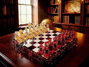Luxury Resin Chessboard Game Decorative Objects Home Decorative <b>Chess</b> Decoration for Living Room - Product Image 1
