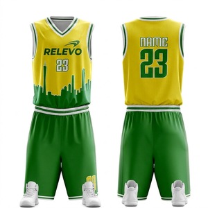 Uniformes de Baloncesto de Diseño Personalizado y Calidad Profesional, Conjunto de Camiseta de Baloncesto sin Mangas 100% Poliéster - Product Image 2