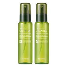 Tony Moly Chokjok Green Tea Gentle Fog Mist 90ml 2 unidades, Bruma Facial en Spray con Extractos de Hojas - Product Image 1