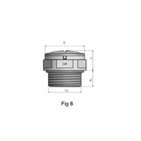 Bouchons de ventilation Essentra pour entrée de câble industriel en polyamide PA 6-V2, copolymère acrylique, caoutchouc nitrile SR 6260