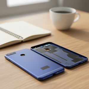 Coque arrière Huawei Y6 Prime 2018 bleue avec trou pour appareil photo pour Honor Enjoy 7A - Product Image 3