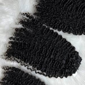 Les meilleurs faisceaux de machine de trame de génie bouclé birman noir brut de cheveux humains 100% complets et épais du Vietnam non traités de Qhair - Product Image 5