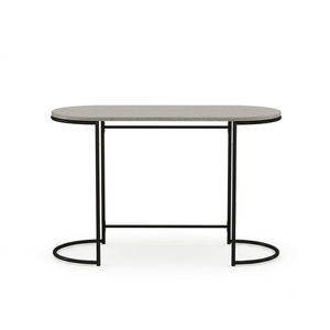 Bureau d'écriture moderne avec base en métal durable et structure en acier, bureau d'intérieur pour la maison, la salle d'étude et les meubles d'appartement - Product Image 1