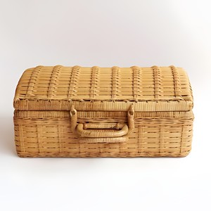 Maleta pequeña de mimbre para niños, cesta de picnic, organizador, maletín, accesorio de viaje. - Product Image 1