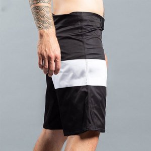 Shorts MMA pour hommes, couleur contrastée blanc et noir, très vendus, fabriqués par TEENS INDUSTRIES, meilleur fournisseur, prix raisonnable. - Product Image 2