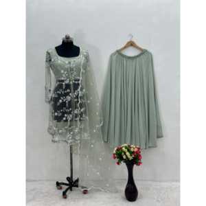 Ensemble de vêtements indien et pakistanais fantaisie, haut, bas et dupatta - Magnifique tenue de soirée - Product Image 1