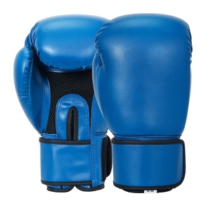 Wholesale Boxing glove supplier Customized Fight Gears Boxing Gloves and Equipment Blue PU Boxing Training Gloves 12 Oz Adults - Product Image 1