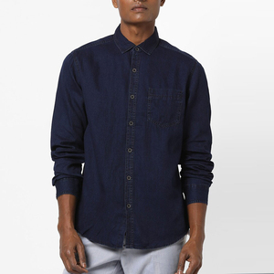 Camisa de Mezclilla para Hombre 2026, Color Personalizado, Alta Venta, Nueva Camisa de Mezclilla Estampada Vintage para Hombre con el Mejor Servicio OEM - Product Image 1