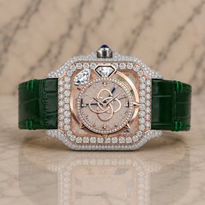 Montre de luxe pour homme en acier inoxydable de qualité supérieure avec diamants en moissanite - Product Image 1