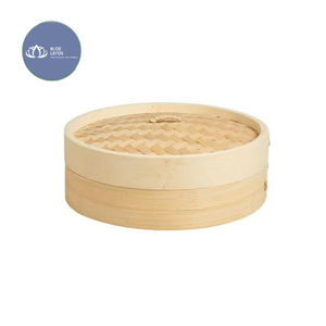 Cesta Vaporera de Bambú Ecológica de Alta Calidad, Más Vendida, con Acero Inoxidable, al por Mayor - Product Image 1