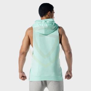 Ropa deportiva de invierno, sudadera sin mangas para gimnasio, camiseta sin mangas con corte tipo stringer, camisetas de tirantes para culturismo, sudaderas con capucha para gimnasio - Product Image 2