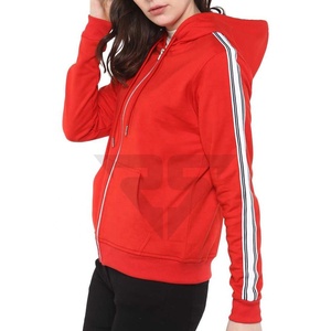 Sudaderas con capucha de ropa de gimnasio de diseño personalizado de Invierno para mujer, sudaderas atléticas delgadas con cremallera completa, sudaderas con capucha para mujer - Product Image 6