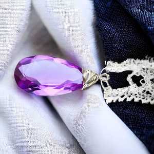 Pendentif Améthyste à Changement de Couleur en Argent Sterling, Pierre de Naissance de Février, Bijou Fait Main, Cadeau pour Femme - Product Image 2