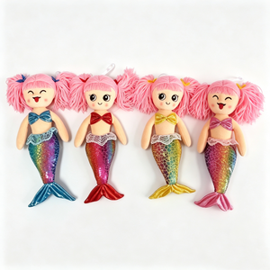 Peluche <span class=keywords><strong>de</strong></span> <span class=keywords><strong>sirena</strong></span> personalizado con cola brillante y colorida, muñeco <span class=keywords><strong>de</strong></span> peluche decorativo para niños, juguete <span class=keywords><strong>de</strong></span> <span class=keywords><strong>sirena</strong></span> con pelo <span class=keywords><strong>de</strong></span> hilo suave. - Product Image 2