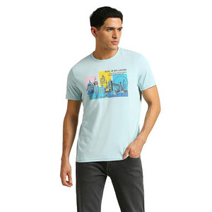 Camiseta de hombre ajustada con estampado de logotipo personalizado, camiseta personalizada transpirable de secado rápido, camiseta de entrenamiento de gimnasio, camiseta de fitness para hombre - Product Image 2