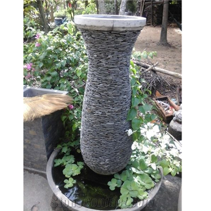 Jardinières empilables en béton écologiques modernes en gris/noir/blanc, lot de 2/3 pour une utilisation en intérieur/extérieur - Product Image 5