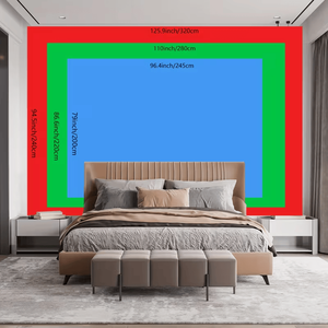 Arazzo Fluorescente di Grandi Dimensioni con Stampa di Montagna Stellata, Foresta e Lago, Design che si Illumina alle Luci Fluorescenti, Perfetto per l'Arredamento Domestico - Product Image 6