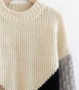 Knit Sweater Crew Neck Breathable Plus Size Available Winter Pullover - Soft Warm Female Solid Color Jumper <b>Top</b> - Product Image 3