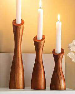 Unique Design Stylish Wooden Candle Holder for Dining <b>Tables</b> <b>Coffee</b> <b>Tables</b> and Festive Decoration Setup Available At Best Price - Product Image 5