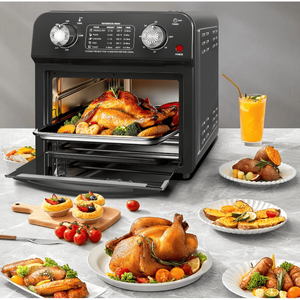 Horno de Encimera de 12.5 Pulgadas, 7 en 1, con Convección, 1500 W, 5 Menús Preestablecidos para Hornear Pizza, Asar, Grillar, Tostar, Deshidratar y Descongelar - Product Image 5