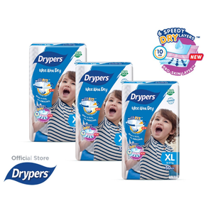 Pour bébés et tout-petits Drypers Wee Wee Dry, XL (50 x 3) Taille XL (12-17 kg) - Product Image 3