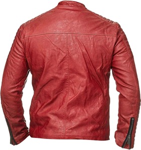 Veste en cuir classique pour homme, conçue pour un style intemporel et un confort au quotidien - Product Image 4