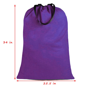 New Style Branded Sustainable Cotton Drawstring Reusable <b>Plain</b> Shopping & Beach Bag with Custom Logo For Promotional - Product Image 4