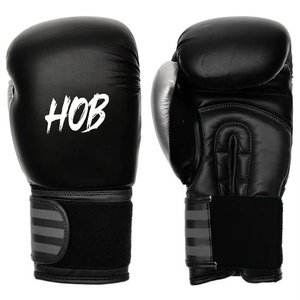 <b>Black</b> Boxing Gloves Punching Sport Gloves Training Men Sport Fighting Genuine Leather MMA Boxing Gloves for Men - Product Image 1