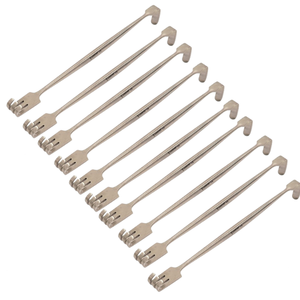 High Quality 10 Pcs Senn-Miller Double Ended Retractor Sharp Micro Neuro Plastic surgery Stainless Steel Surgical <b>Instruments</b> CE - Product Image 1